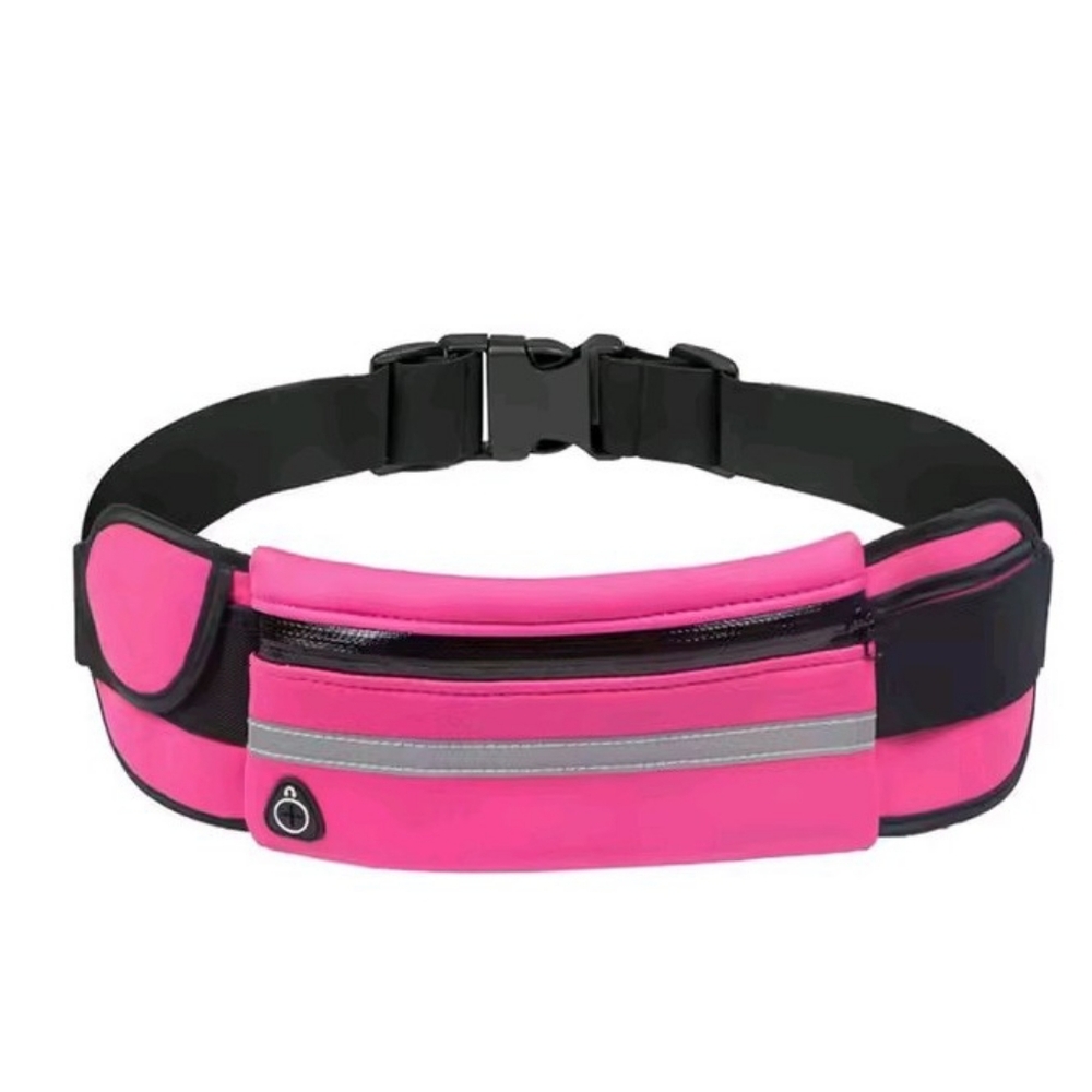 Pink and Black Running Fanny Pack